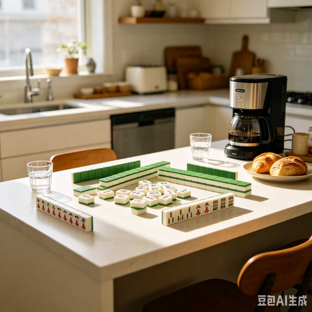 vivid color print mahjong set