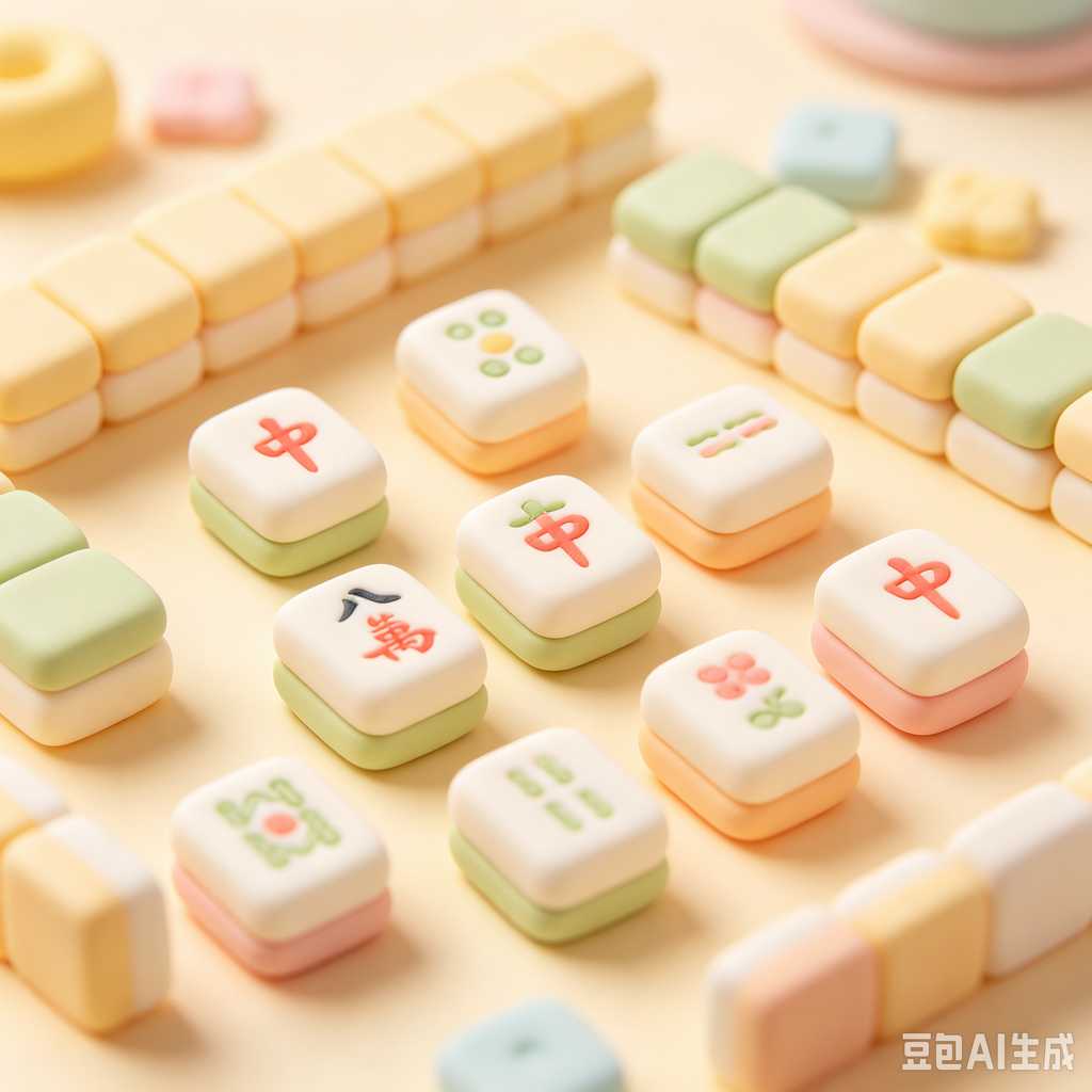hand painted mahjong tiles